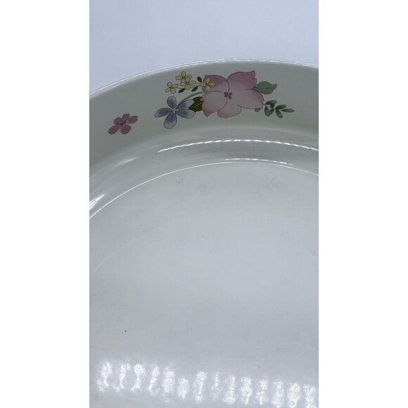 Vintage Cookware w/Floral Enamel Frying Pan With Wooden Handle - Picture 9 of 10